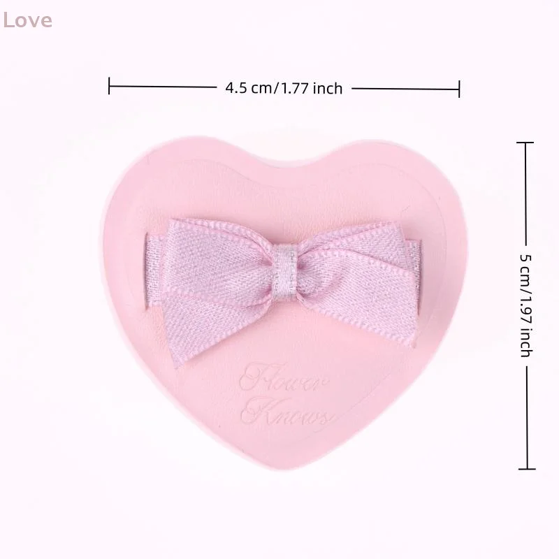 [L&P] 1 Stück Make-up-Puderquasten mit Herzschleife, die sowohl in trockener als auch nasser Kombinationen verwendet werden können. Zuckerwatte-Luftpolsterquaste