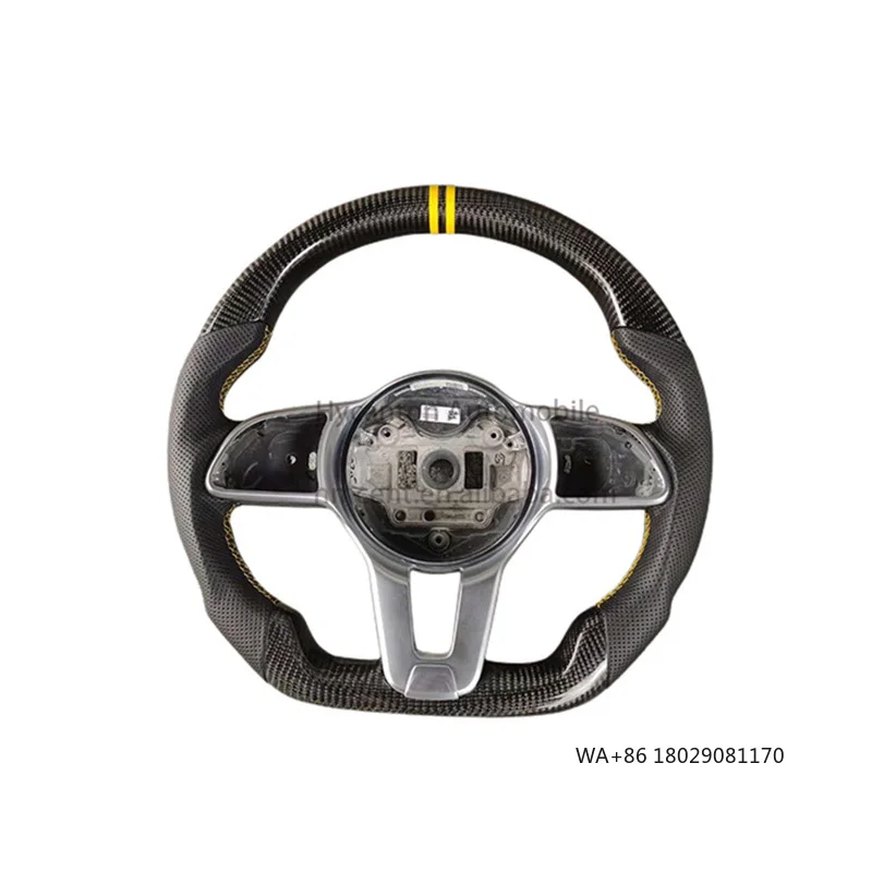 

High Quality Carbon Fiber Perforated Leather for Mercedes Benz a Class B Class C Class AMG C260 GLA GLC GL Car Steering Wheel