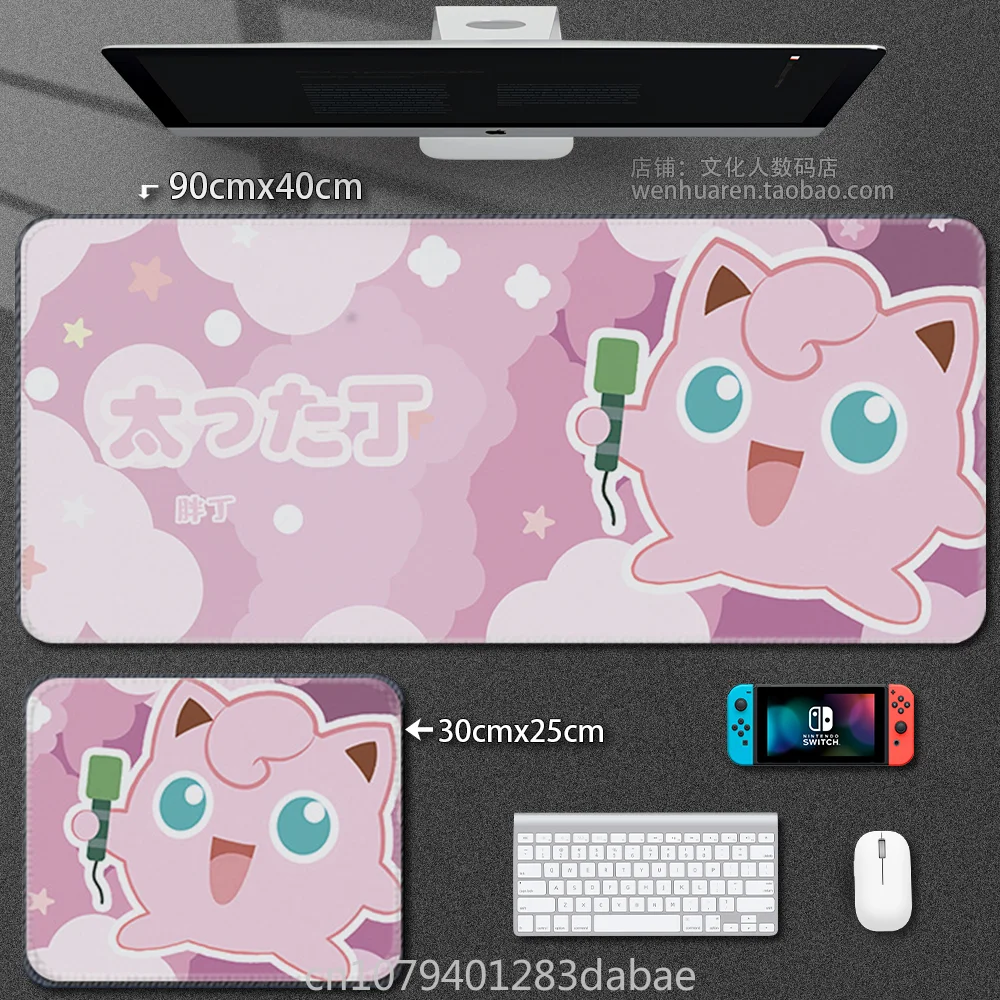 

Cartoon PadPikachu Mouse Pad Leather Pokémon Keyboard Pad Boy Girl Super Handsome Table Mat Cute Table Mat Computer Accessories