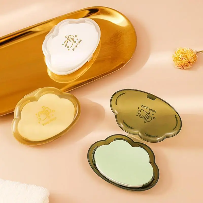 Travel Soap Sheets Cloud Soap Flakes portable hand washing paper mini soap tablets Soap Paper For Outdoor And Bathroom Use