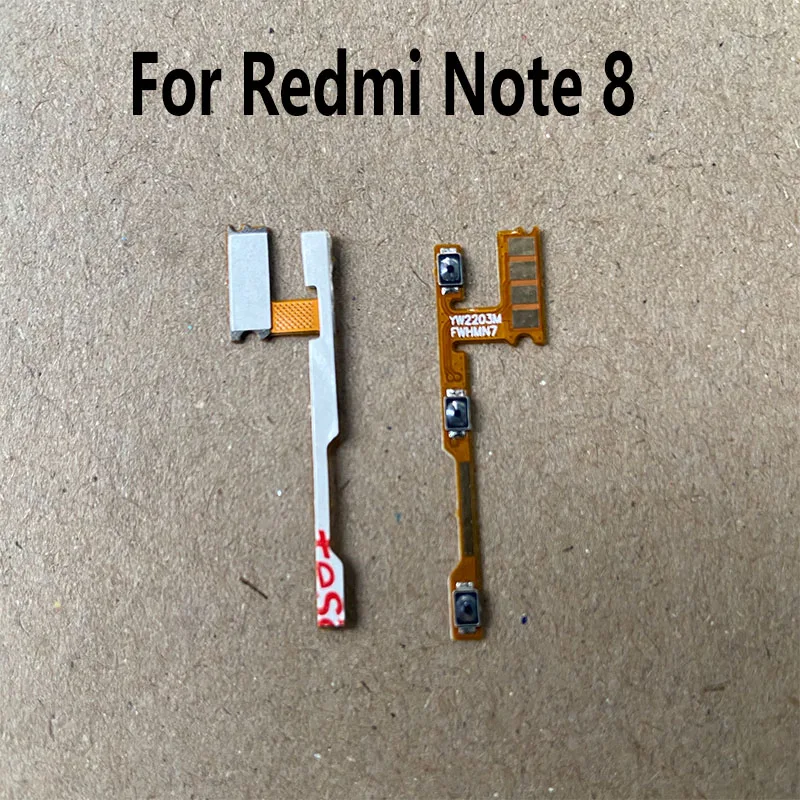 1PCS For Xiaomi Redmi Note 8 8T 8A Pro On Off Power Volume Buttons Flex Cable Volume Button Key Flex Cable Replacemen