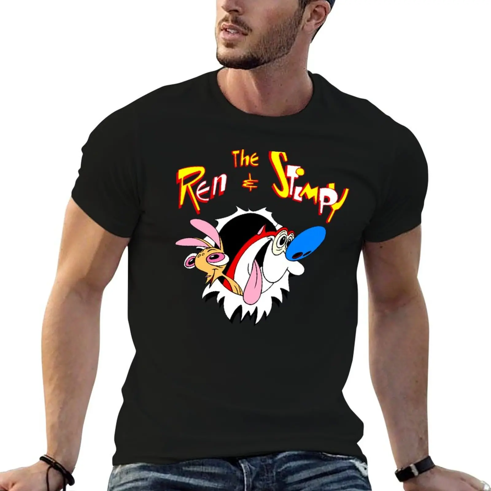 

Ren and Stimpy T-Shirt t shirts for man pack cotton man t shirt cotton high quality cotton t shirt man T-Shirt