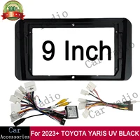 Para 2023 + TOYOTA YARIS UV 9 pulgadas Radio de coche Android reproductor de marco estéreo 2Din unidad principal Fascia Panel tablero cubierta