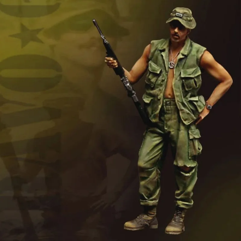 Harzfigur im Maßstab 1:35, Modellbausätze, US Marine Corps Soldat, 1-figur, Vietnam, unmontiert, unbemalt, Hobby-Miniaturspielzeug C488