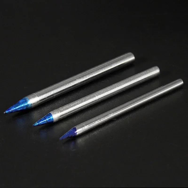 30W/40W/60W Universal Blue Pointed Welding Tips Lead-Free Pointed Electric Welding Head External Hot Soldering Iron Welding Tool