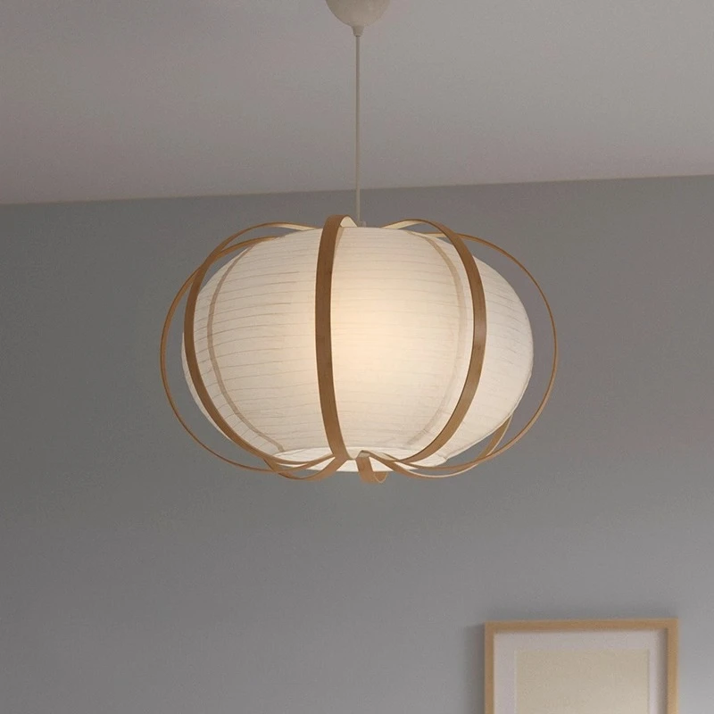 

TAGGTOFS Pendant Light Japanese Pastoral Style Paper Lanterns Chinese Restaurant Personalized Homestay Decoration Chandeliers
