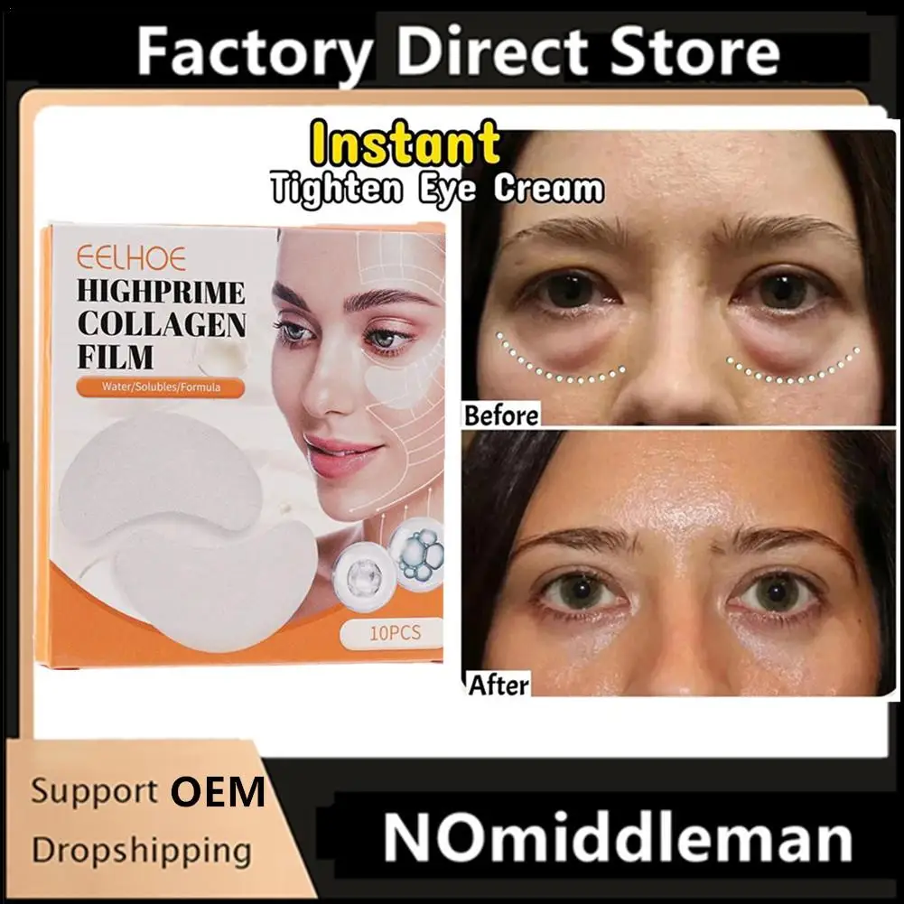 

1 BOXES Collagen Soluble Patches Film Anti Wrinkles Remove Dark Circles Facial Mask Moisturizing Lifting Firming Skin Eyes Care