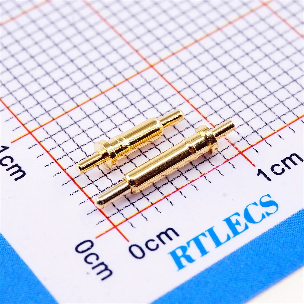 100pcs Spring Loaded Pogo Pin Connector 3 3.5 4 4.5 5 5.5 6 6.5 7 7.5 8 8.5 9 9.5 10.0 18 20.5mm Height Single Through Hole PCB