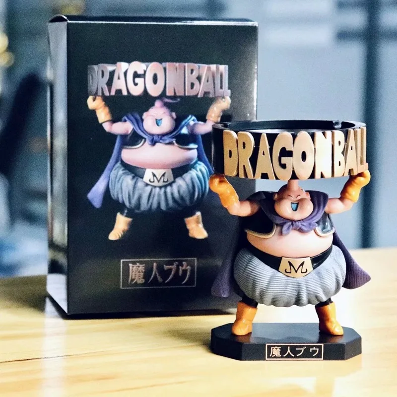 Dragon Ball Z Animation Broli Buu Figure Ashtray Men Women Car Ashtray Doll Model Toy Office Home Creative Desktop Ornament Gift