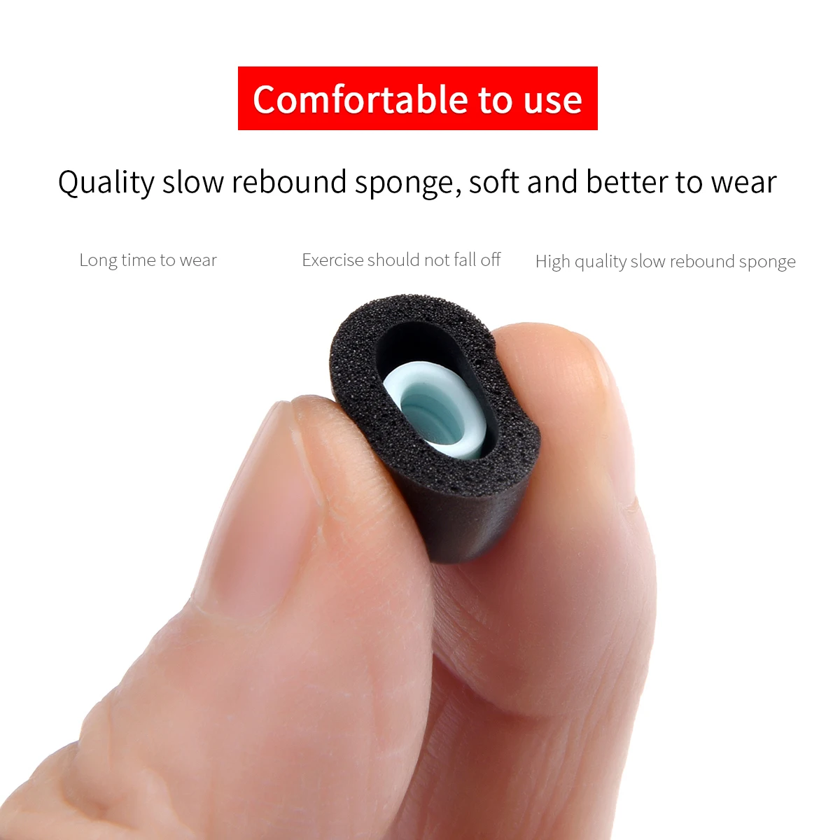 4Pcs Memory Foam Ear Tips for KZ AST KZ AZ09 ASX ZS10 PRO ZSX HIFI Eartips ZSN ZST AS16 V90 AS10 C12 In-ear Earphone Tips 4mm