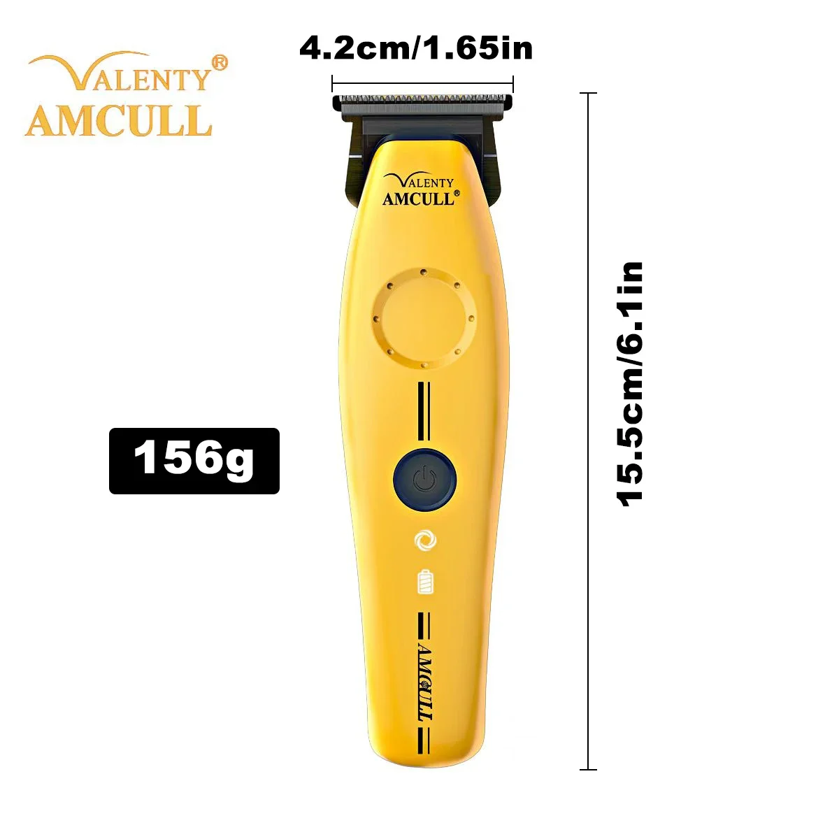 Trimmer for Men Hair Clipper Professional with DLC Blade T-Blade 7000RPM Zero Gapped Cordless Hair Cutting Machine Barber