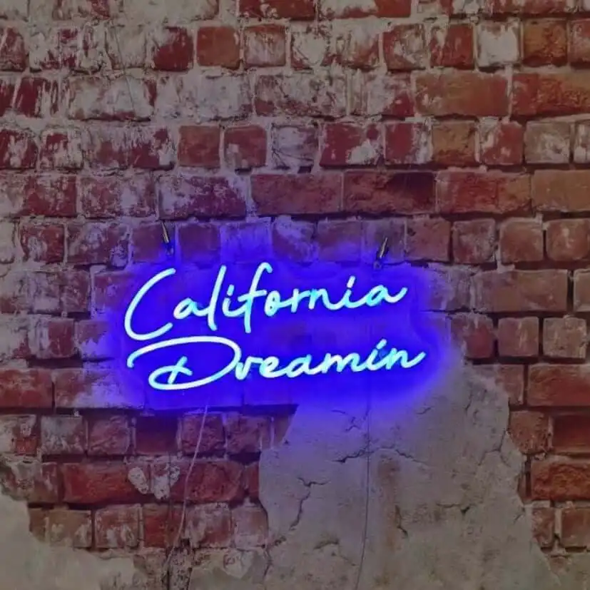 california dream neon sign para home decor parede quarto sala de estar apartamento bar restaurante shopping usb por 01