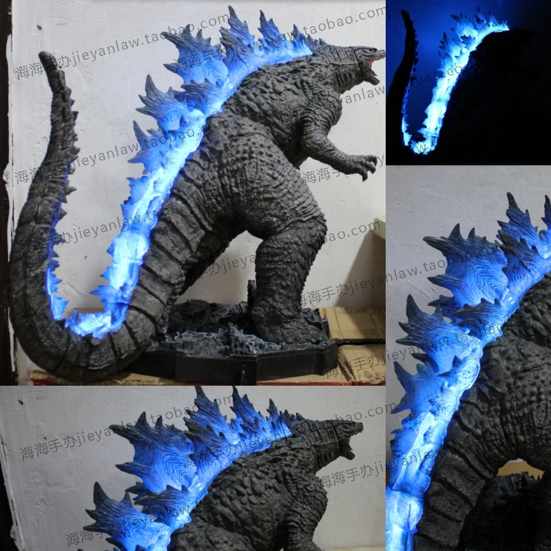 50Cm Film Randapparatuur King Kong Vs Godzilla Actiefiguur Gigantisch Monster Beeldje Godzilla Standbeeld Licht Model Pvc Collectie Speelgoed