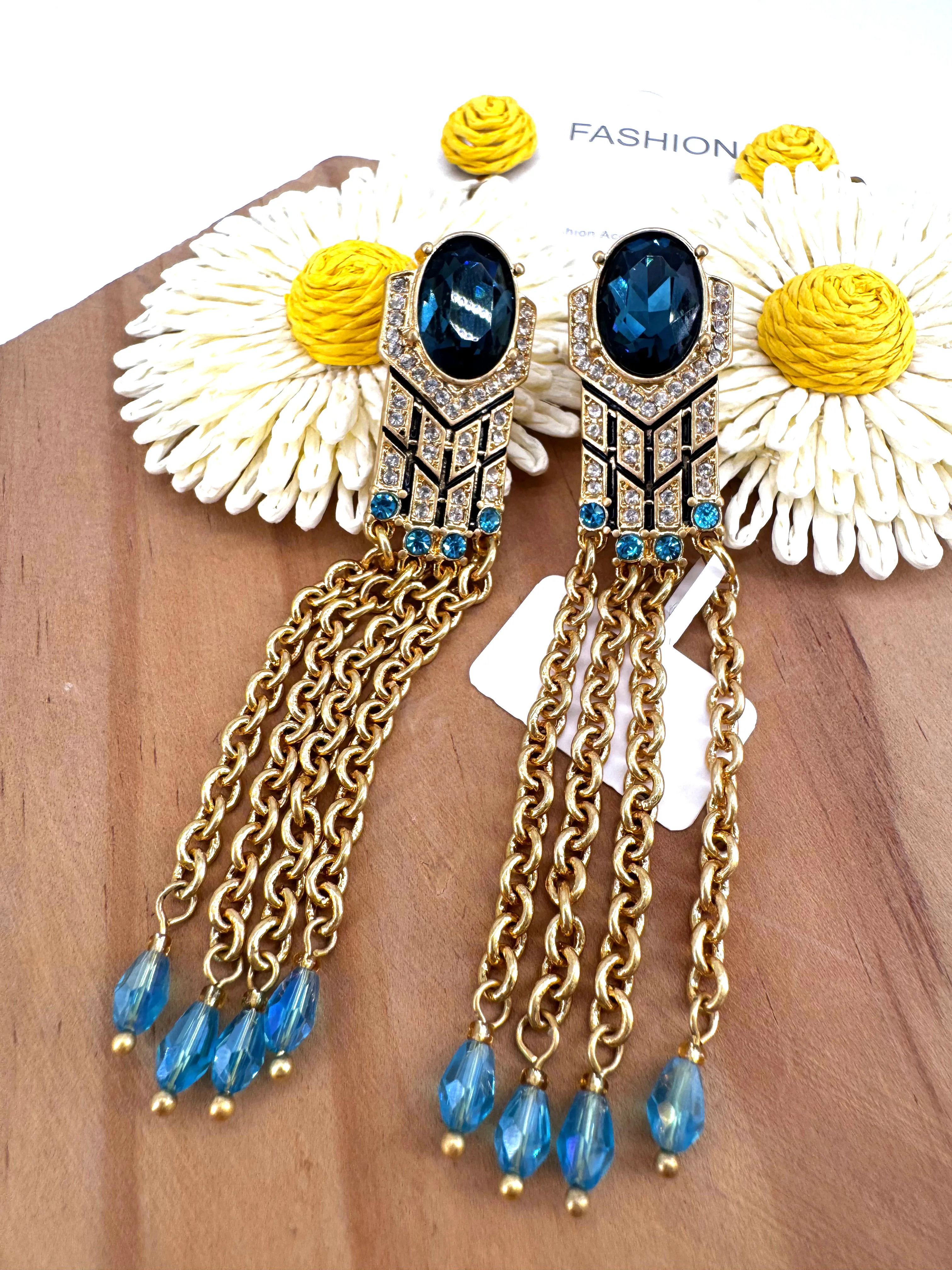 

Yibu-Gengar Dangling Earrings Ancient Chinese Style Single Step Fashion Trendy Jewelry Accessories