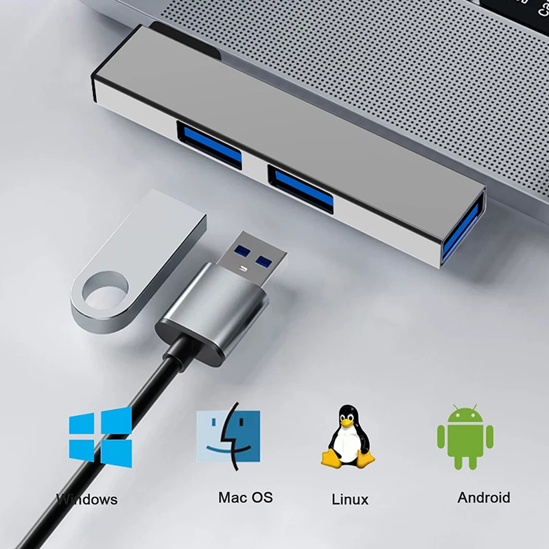 Разветвитель USB Type-C OTG, USB 3,0/Type-C, 3,0-3 порта