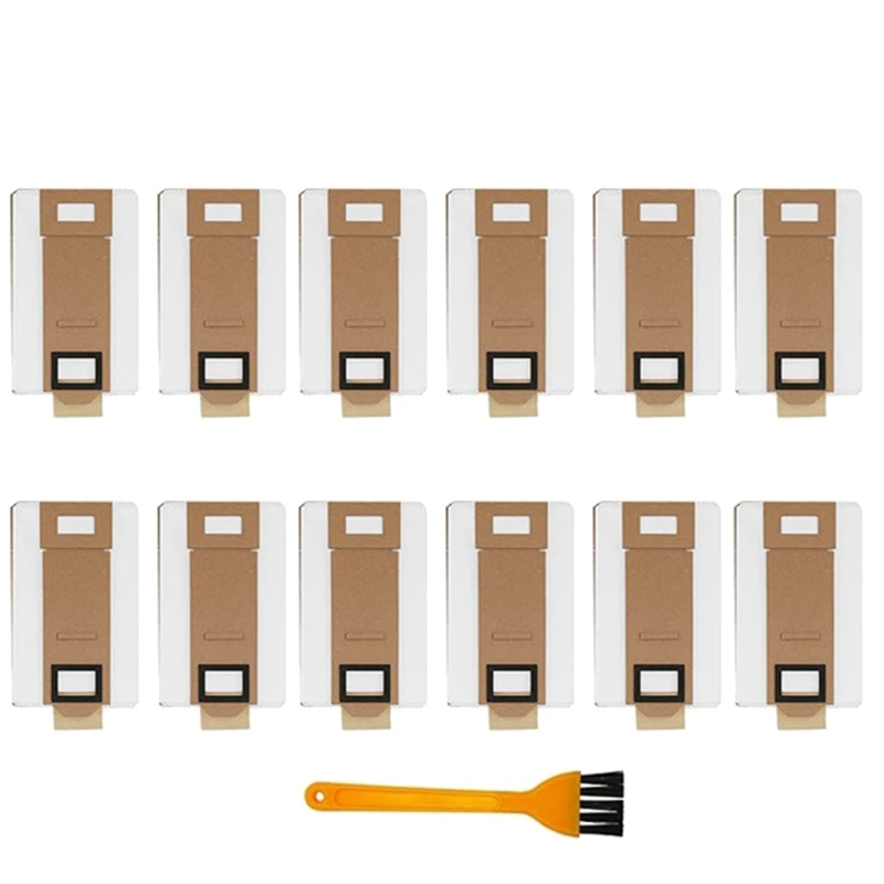 ถุงสูญญากาศชุด 12 สําหรับ Roborock S7 T7S T7S Plus ถุงเก็บฝุ่นเครื่องดูดฝุ่นอะไหล่