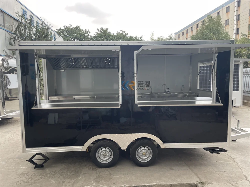 Concession Food Trailer Hot Dog Coffe Cart Mobile Street Restaurant Concession Food Truck Trailer For Sale