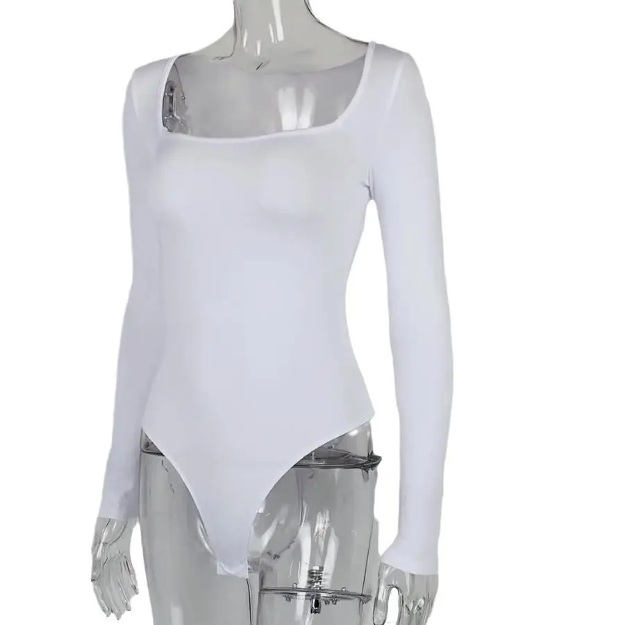 Dames Bot irt strakke pasvorm lang vierkant SvedKuilun trui herfst polyestervezel medium taille ort broek geen merk