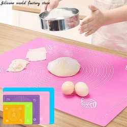 Silicone World Kneading Dough Mat Silicone Baking Mat Pizza Cake Dough Pastry Kitchen Cooking Grill Bakeware Table Mat Pad Sheet