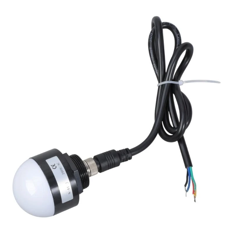 

y1gd Hemispherical Shaped Flashing Alarm Light 24V 3W Portable Tricolor Warning Light Multipurpose Alarm Light