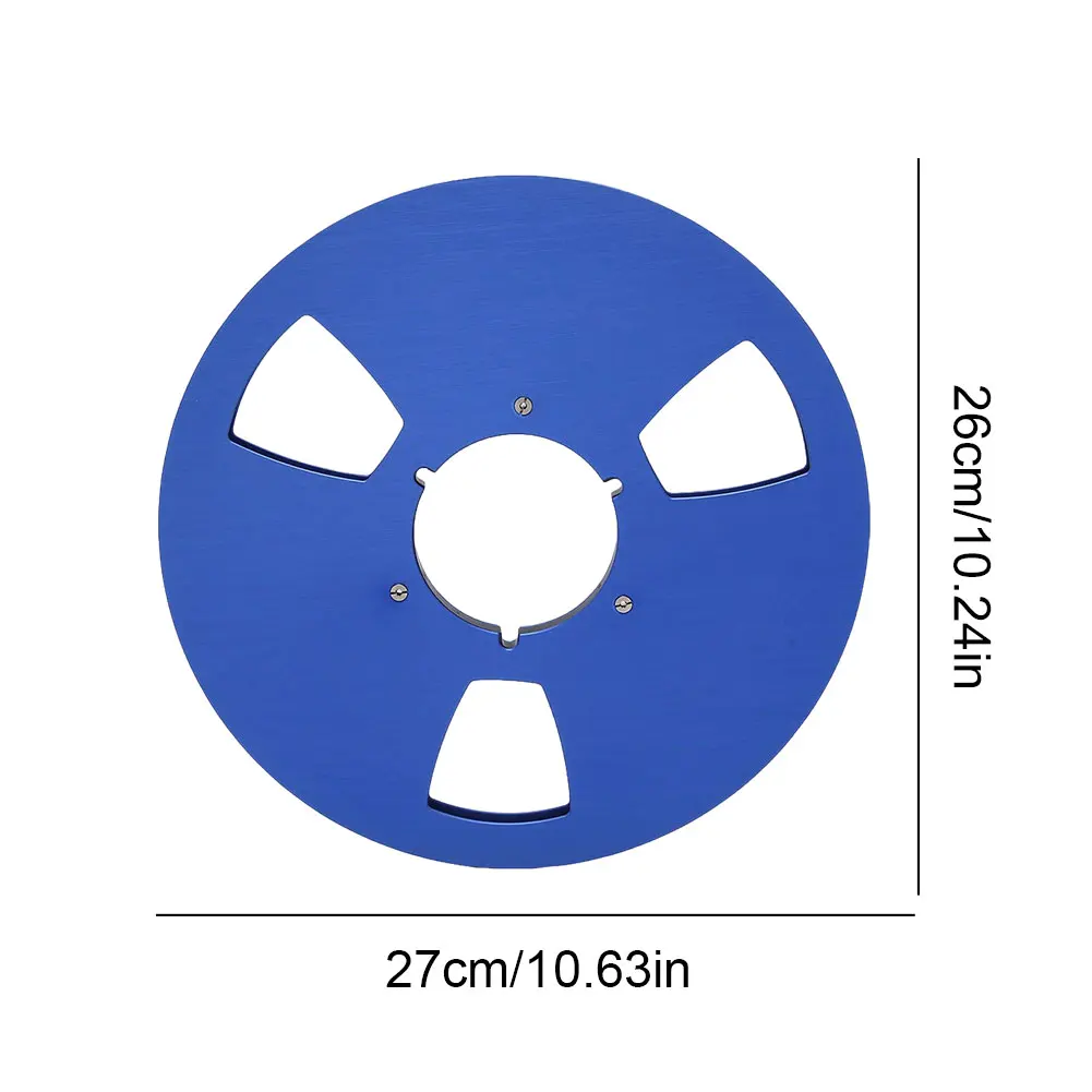 1/4 10,5 inch blanco tape reel aluminiumlegering 3 gaten lege tape reel vervanging openingsmachine onderdeel