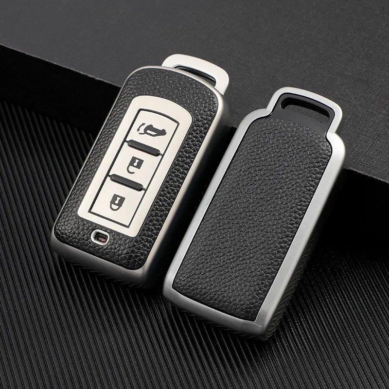 TPU Leahter Car Smart Key Case Cover for Mitsubishi Pajero 3 Outlander III 2013 - 2019 ASX 2020 Shell Holder Protector