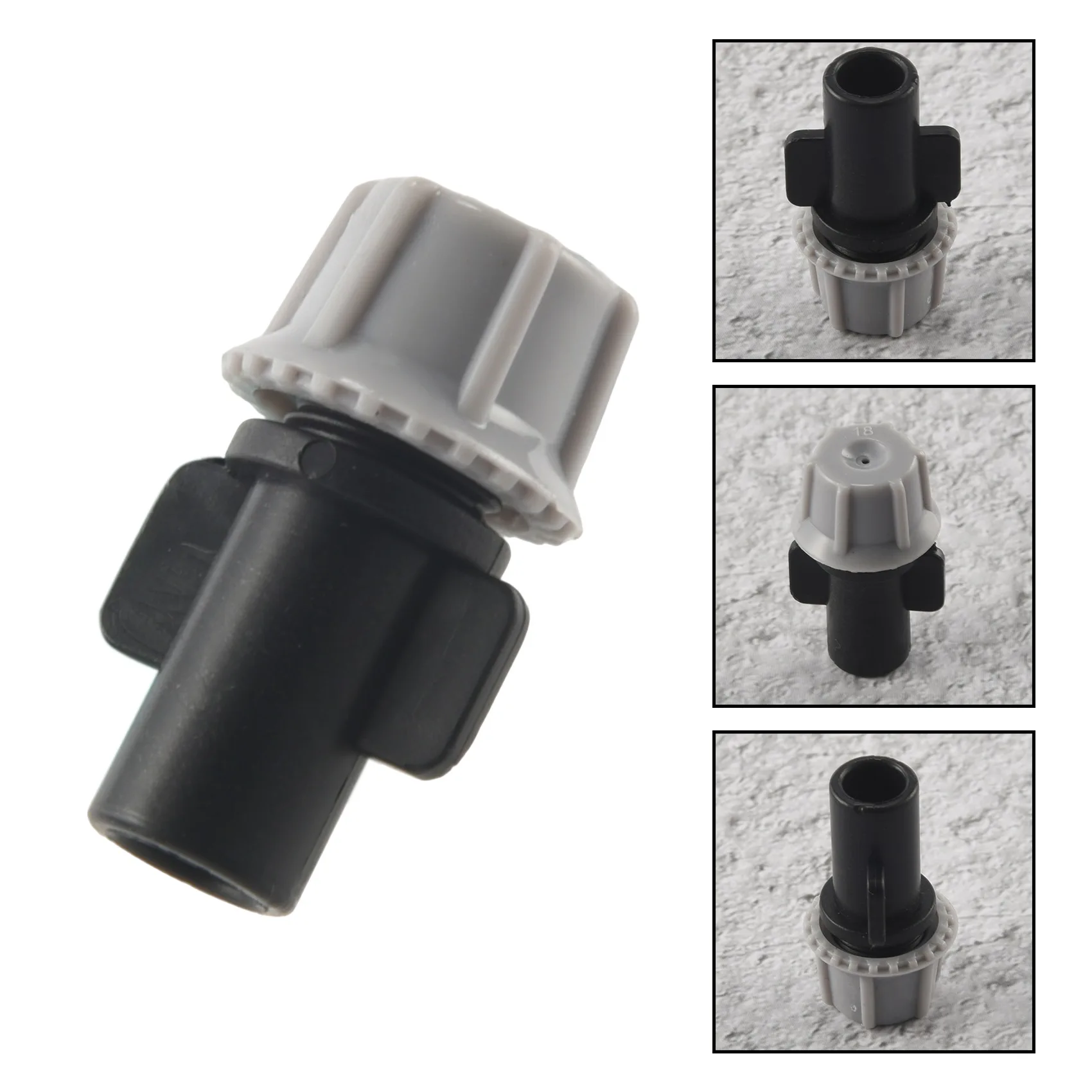 

ABFI 100Pcs(50 Pairs)Garden Irrigation Kit Adjustable Atomization Dripper Atomization Connection Tee Joint Water Irrigation Drip