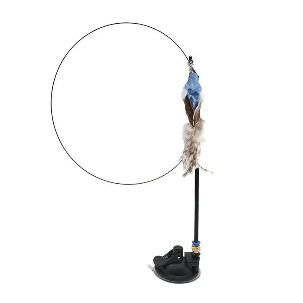 

Removable For Kitten Interactive Feather Bird Free Hands Scratcher Wand Toy Cat Stick Toy Cat Toy Cat Supplies
