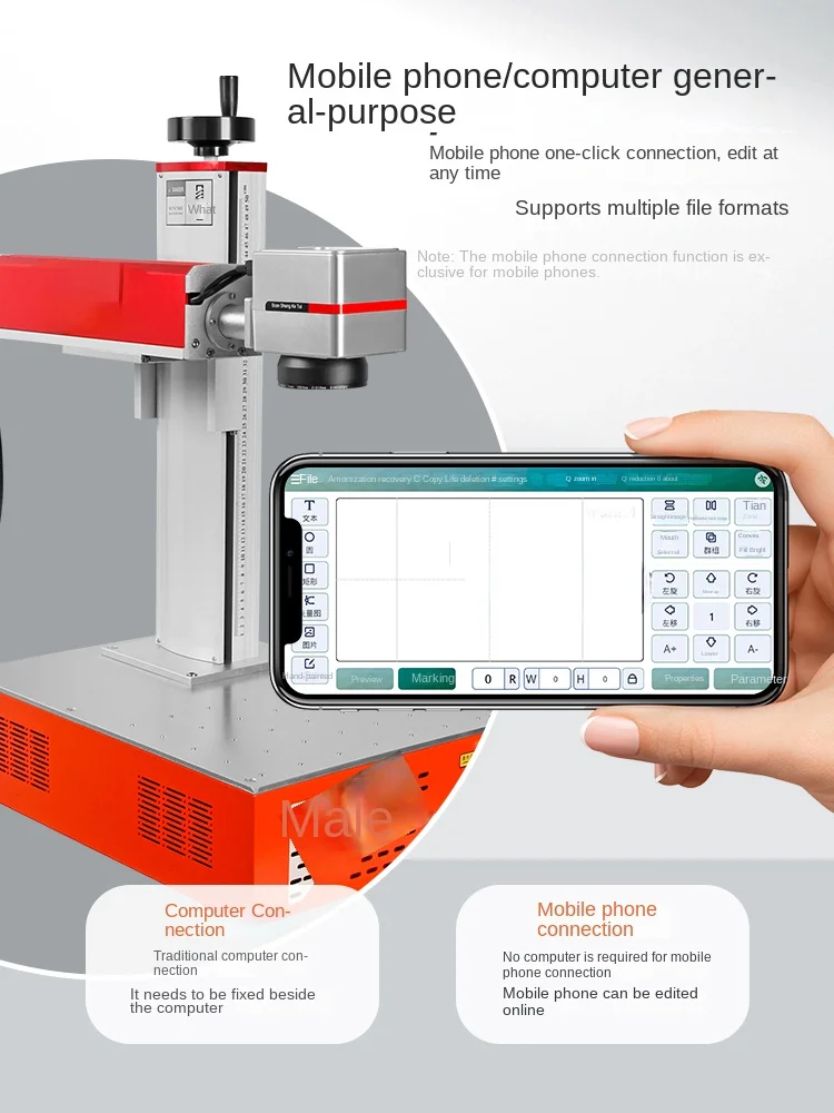 Lasercodeermachine Desktop Fiber Handheld Blad Kleine Automatische Lasergraveermachine
