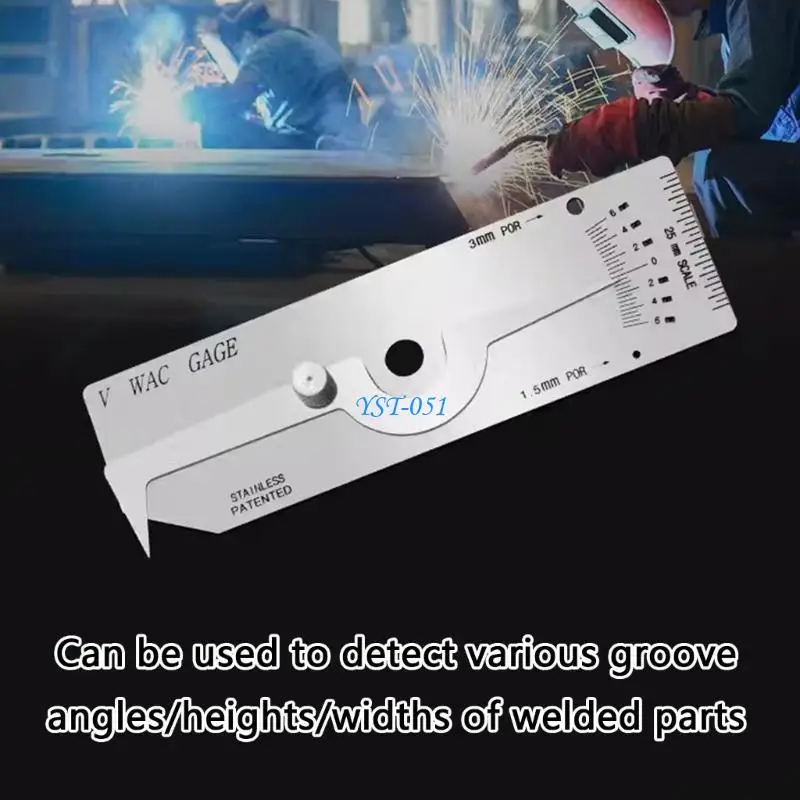 

E15A Precisions Welding Inspection Gauges Steel Welding Gauges Comprehensive Tool 6pcs