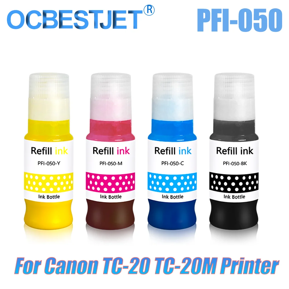 PFI-050 Pigment Ink For Canon PFI 050 PFI050 Pigment Ink For Canon imagePROGRAF TC-20 TC-20M TC-5200 / TC-5200M Printer