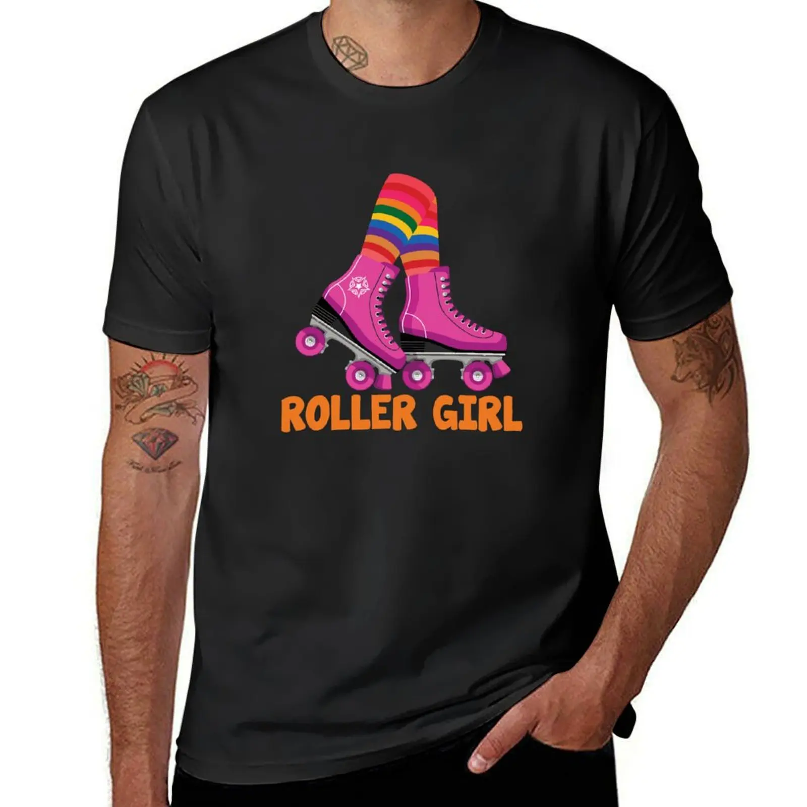 

Roller Girl Gift T-Shirt Aesthetic clothing heavyweights mens graphic t-shirts