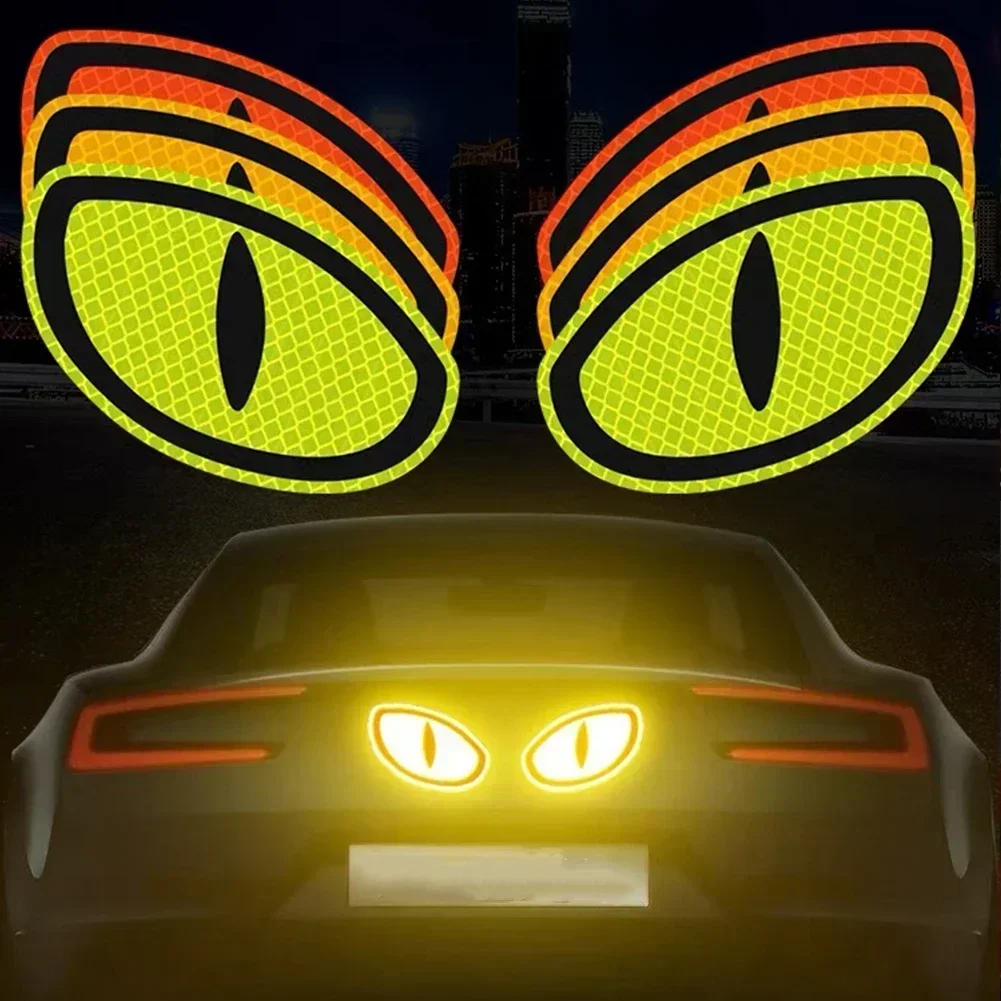 Car Reflector Sticker Night Driving Safety Decal for Auto Truck Motorcycle Trailer Cat Eye Reflective Safety Warning Tape