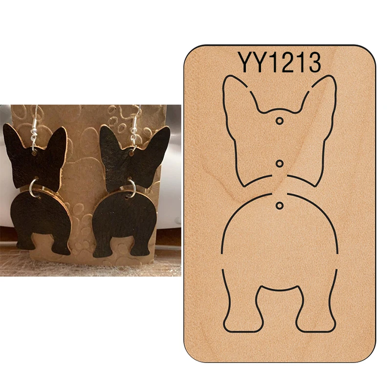

Wood Mold Earrings Cut Mold Earring Wood Mold YY1213Is Compatible with Most Manual Die Cut