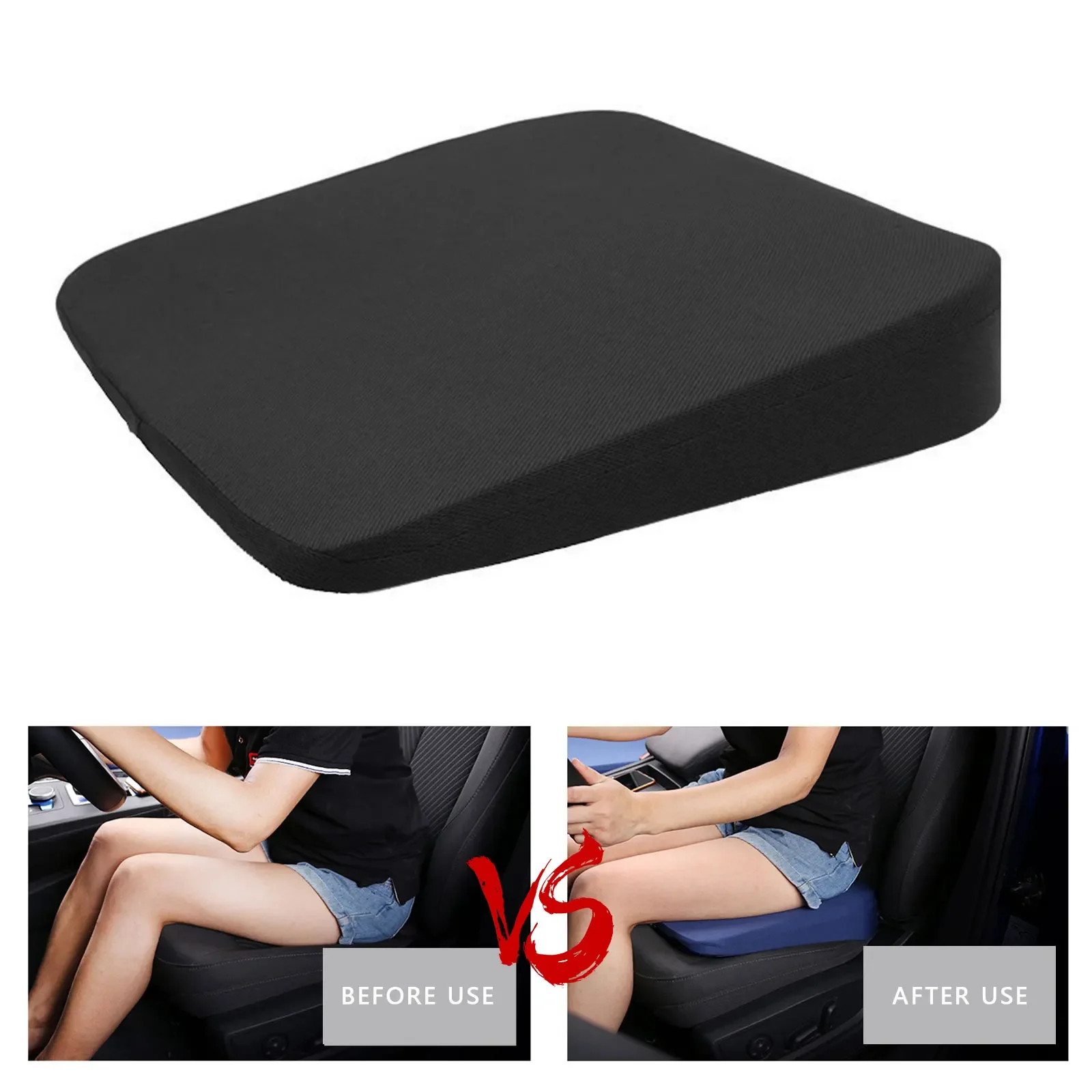 Car Seat Heightening Cushion Bevel Main Driver Single Seat Thickening Butt Cushion Heightening Mats Auto Interior Accessories