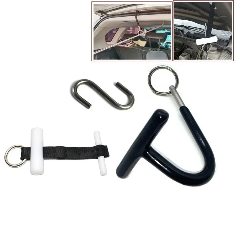 PDR Kit Car Dent Repair Tool Kit With Black Hanger S Hook Strap White Rod For Roof Body Paintless Dent Removal Tools