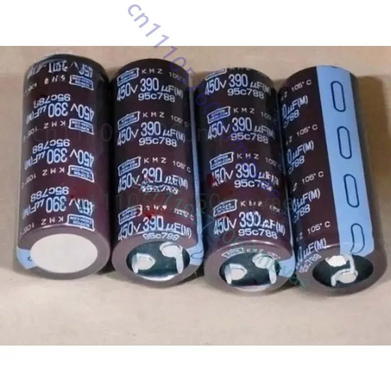 

4pcs Japanese original NIPPON 450V 390UF 25*45 KMZ Aluminum electrolytic capacitor