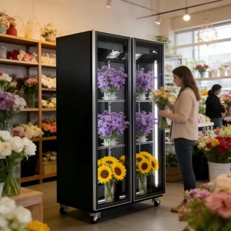 Fresh Flowers Preservation Floral Storage Commercial Flower Cooler Cabinet Refrigerator Display Fridge Customized