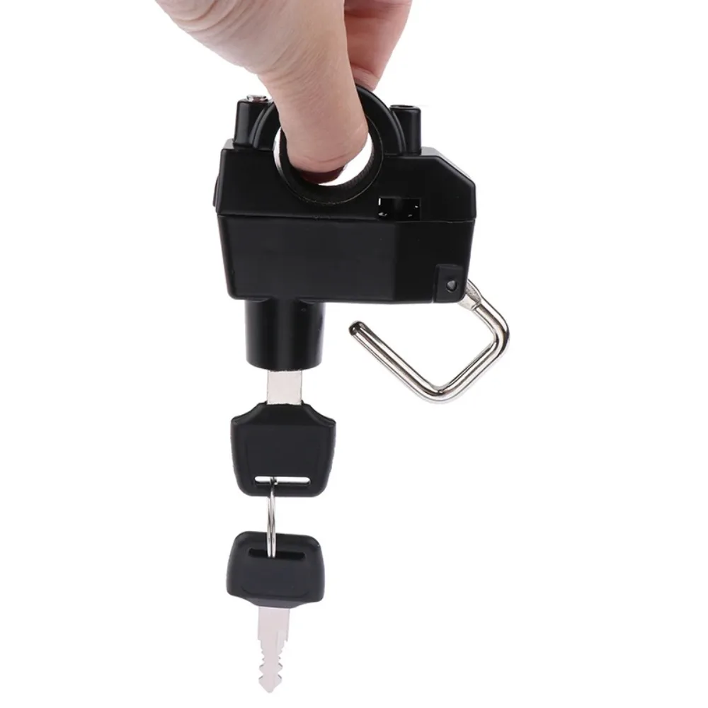 1Pc Universal Motorcycle Helmet Lock Handlebar Frame Tube with 2 Keys Motor Anti-thief Security Padlock Accessories