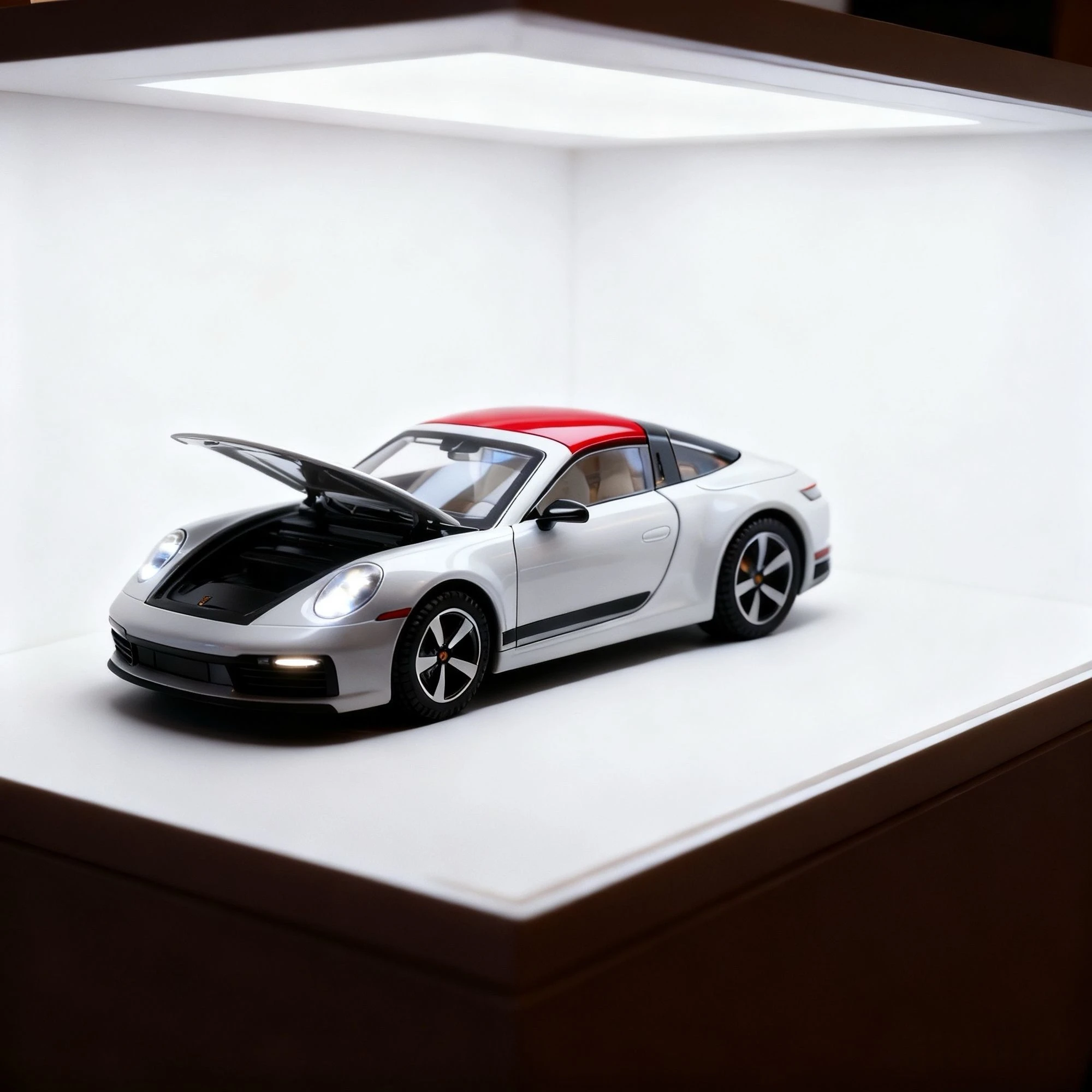 1:32 folding convertible Porsche 911 Alloy car Model simulation Sound& light Fashion Exquisite collectibles Boys Toy Gift