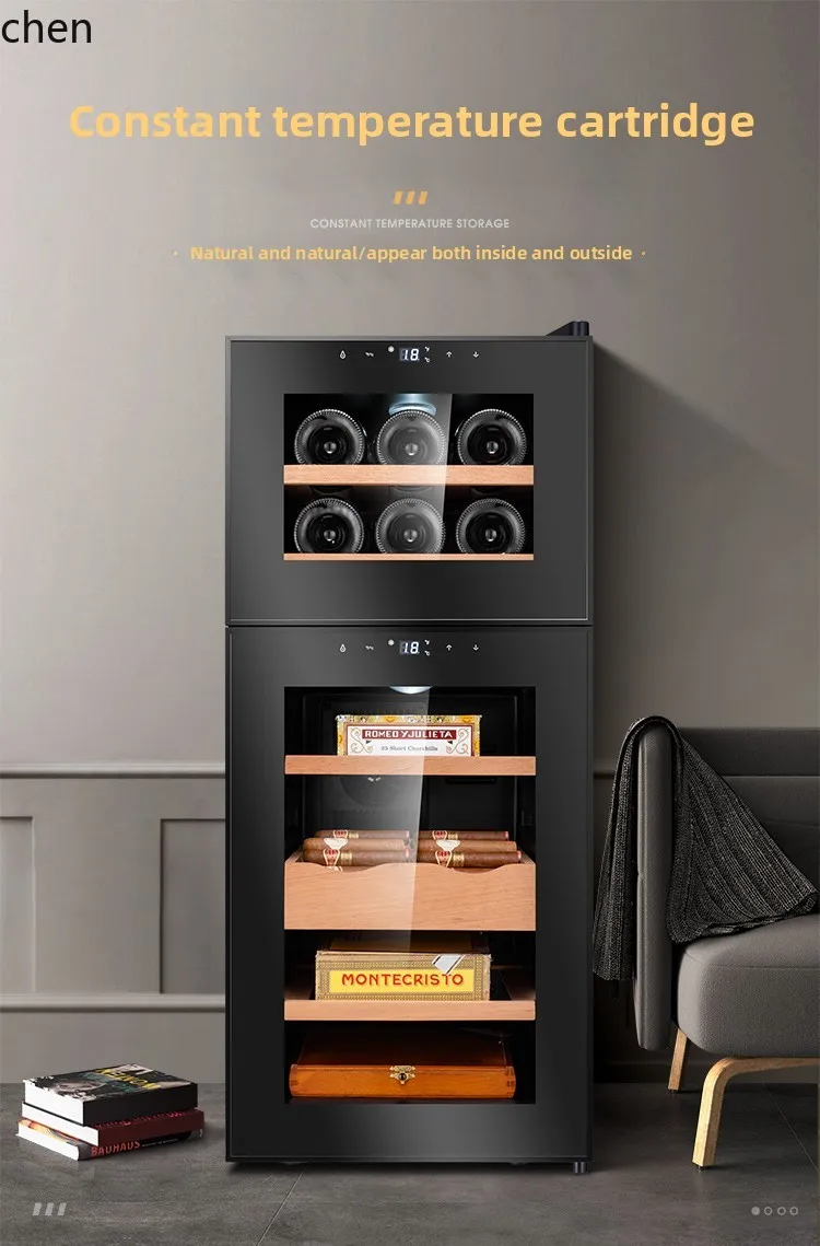 LXC Intelligent Temperature Control Moisturizing Double Temperature Zone Cigar Moisturizing Cabinet Red Wine Cabinet Tea Cabinet