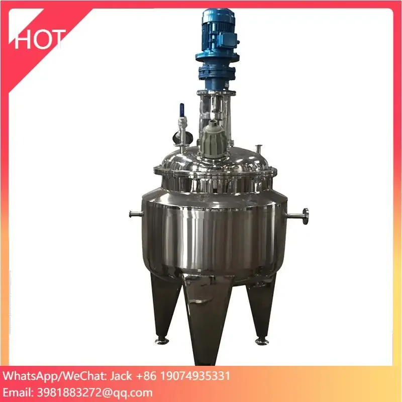 Stainless Steel 316L Cosmetic Chemical Liquid Tank Vacuum Explosion Proof Pressure Mixing Tank Reactor