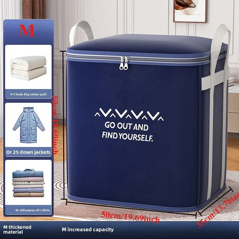 منظم حقيبة تخزين الملابس بمقبض كبير جدًا مع مقبض معزز لعبة وسائد ملاءات السرير