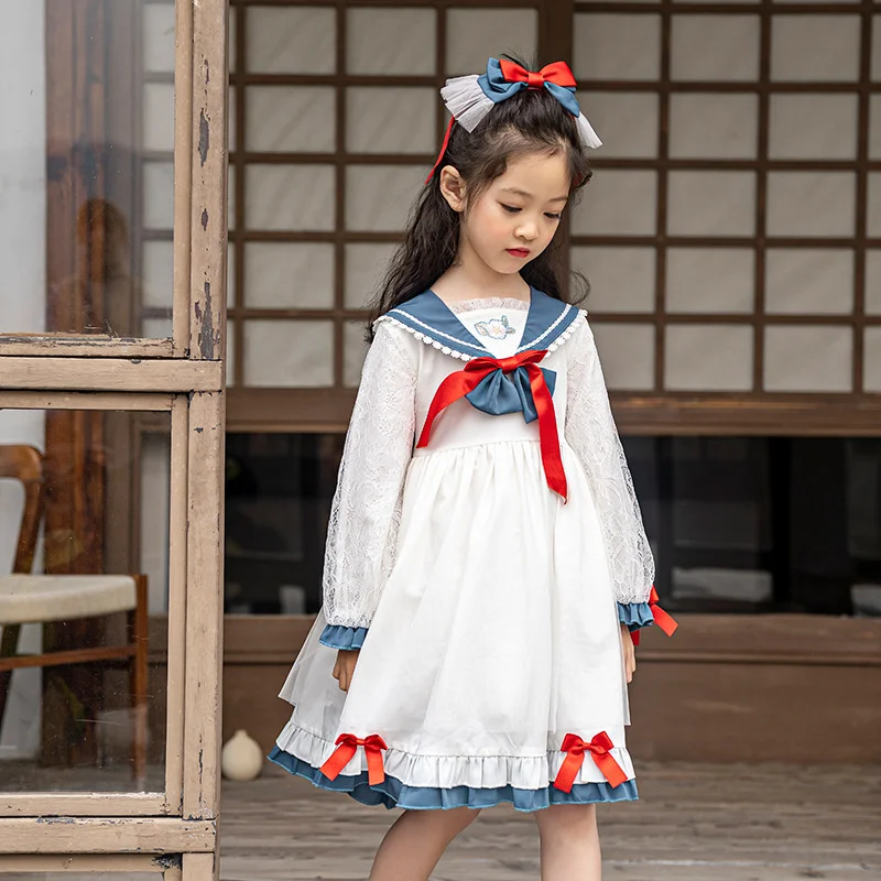 Primavera nuevo vestido de niña bebé ins falda de princesa de alta gama bebé marca falda para niños