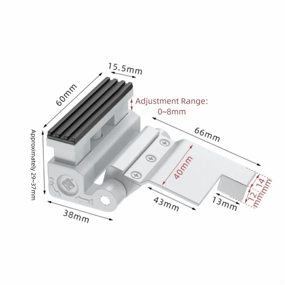 Feste Türschlossverstärkung aus Aluminiumlegierung, robust, verstellbarer Knopf, Diebstahlsicherung, Türschloss, stanzfreies Sicherheits-Türschloss für Hotel
