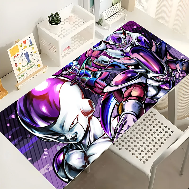 Tapis de souris pour ordinateur portable, armoire de bureau, clavier, tapis de bureau de jeu, grand Dragon Ball Frieza HD, tapis de souris antidérapant en caoutchouc étendu