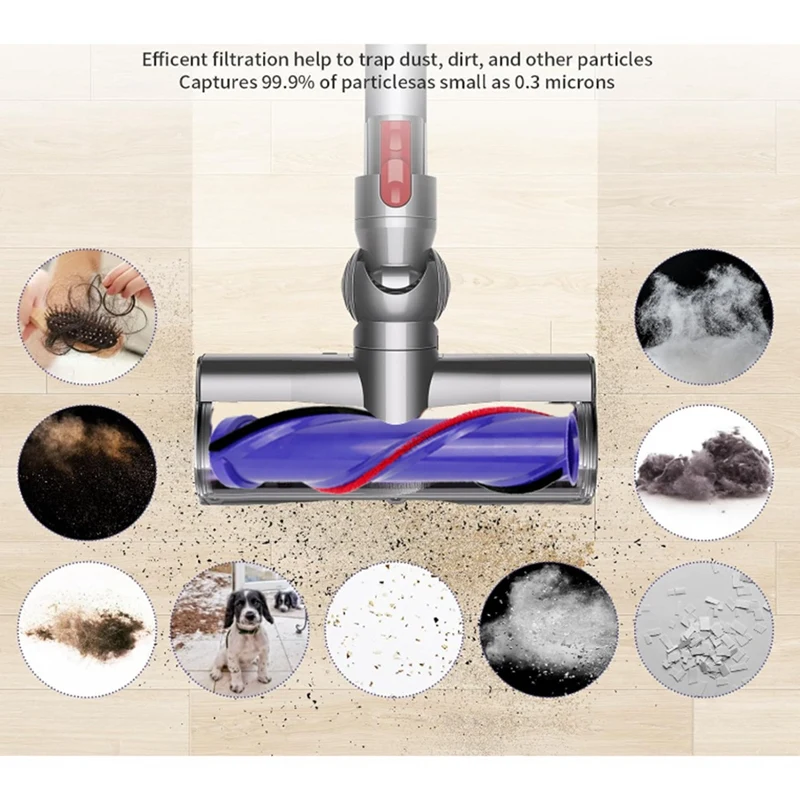 อะไหล่ตัวกรองสำหรับเครื่องดูดฝุ่นใน V12 Dyson แรงบิดสูงป้องกันการพันกัน