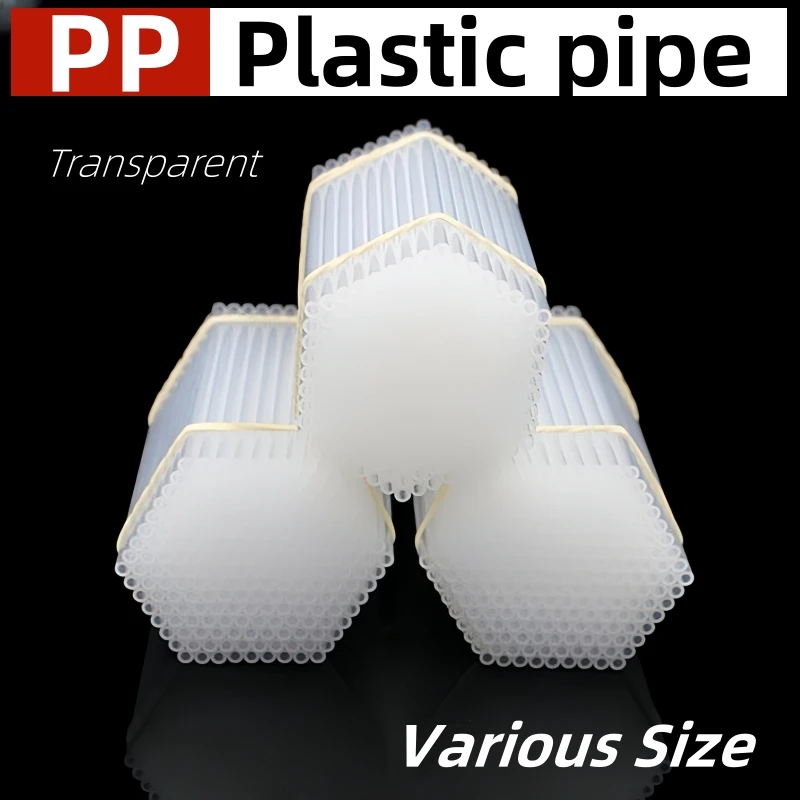 Produce various PP pipe polypropylene plastic pipe PP hard pipe hollow pipe neutral pen transparent Ming pen core oil tube