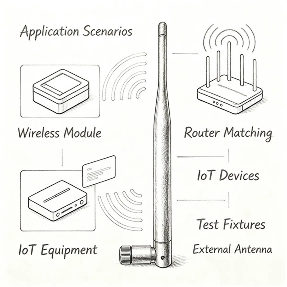 4Pcs LoRa Antenna 5dBi Omni-Directional LoRa Antenna Omni-Directional High Gain LoRa Antenna Male for Meshtastic 868MHz