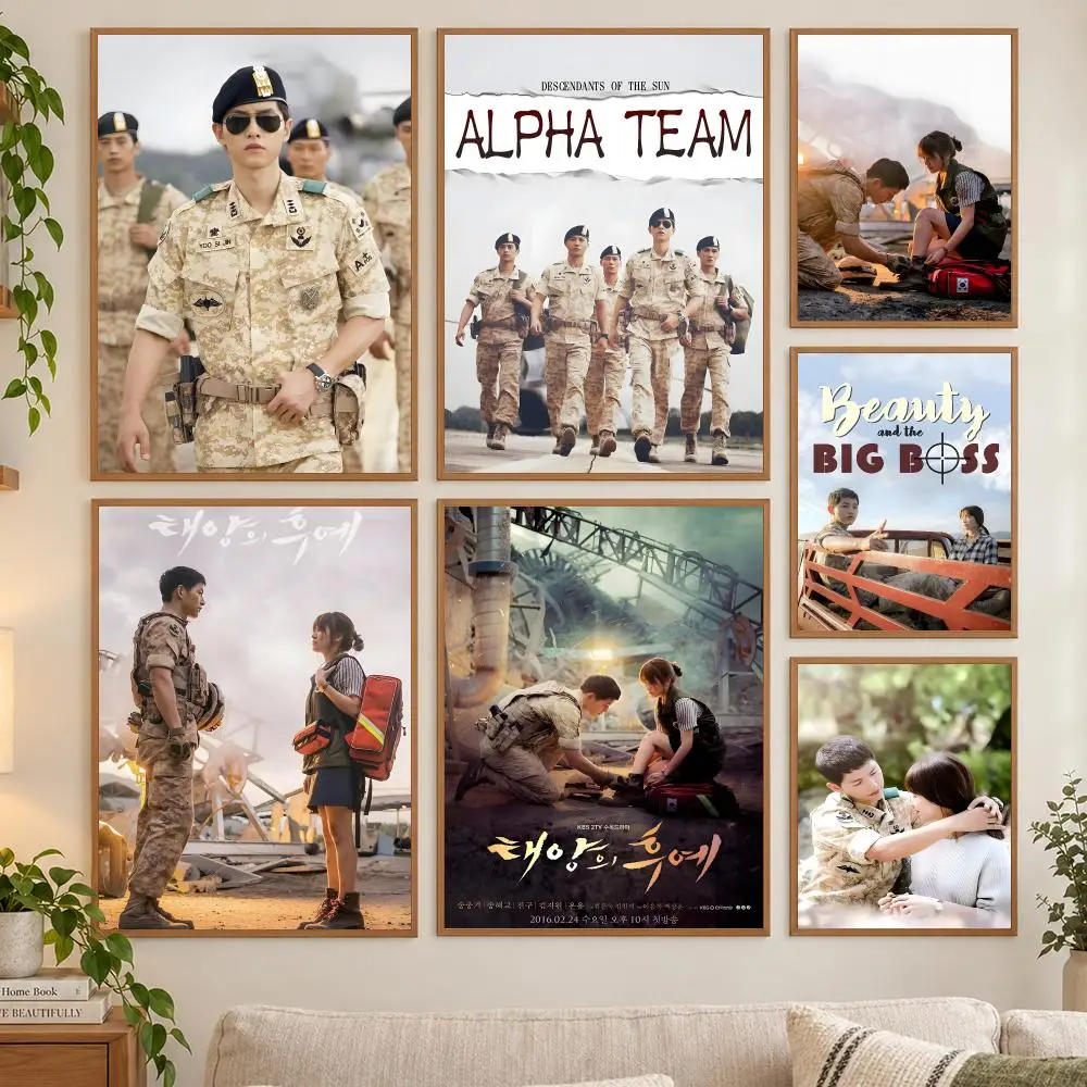 D-Descendants Of The S-Sun Poster HD art sticky wall waterproof home living room bedroom bar aesthetic decoration